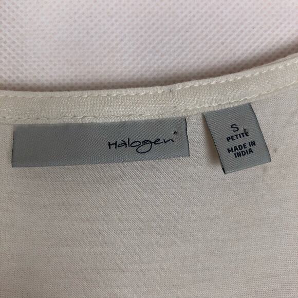 Halogen Beaded Mesh Tank Top Womens Small Fairy Chic Dressy Elegant Party Glam - Picture 2 of 6